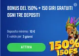 Bonus 150 150 giri gratuiti ogni tre depositi (1)