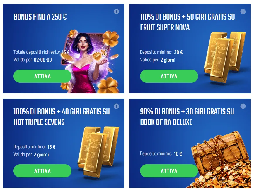 Bonus disponibili Winnita 2